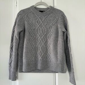 Aqua grey cashmere sweater
